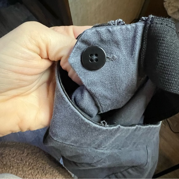 Everlane Slate Gray The Side Zip Stretch Cotton Work Career Pants Size 8 - Picture 6 of 16